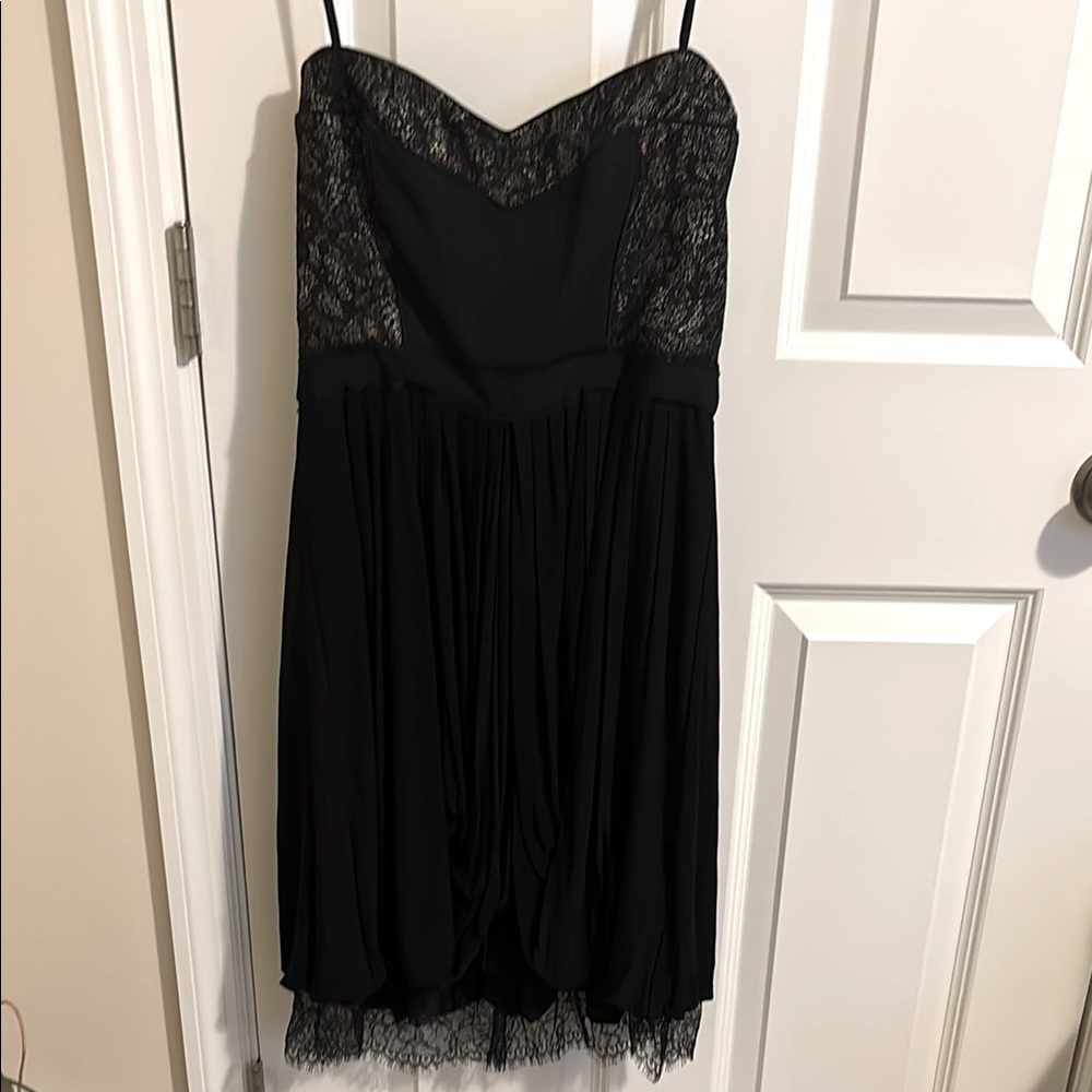 BCBGMaxAzria Black Babydoll Cocktail Dress